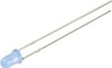 TRU COMPONENTS Bedrade LED Blauw Rond 3 mm 750 mcd 30 ° 12 mA 5 V