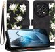 Techsuit Hoesje geschikt voor OnePlus 13 - FlipCraft Book Wallet Case met koord - Flowers of the Dawn