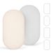 lulumoon Set van 2 mousseline katoenen hoeslaken: Kinderwagen bedlaken wieg matrashoes voor babybed en bijzetbed 90x40 cm (grijs crème)