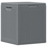 vidaXL Tuinbox 90 L PP rattan grijs