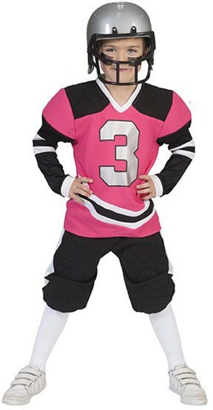Funny Fashion Rugby & American Football Kostuum Brady Quarterback American Football USA Jongen Maat 140 Carnaval kostuum Verkleedkleding