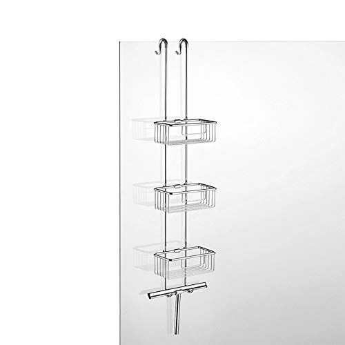 Avenarius Doucheplank, douchemand met 3 manden om op te hangen, incl. handdoekhouder en glaswisser