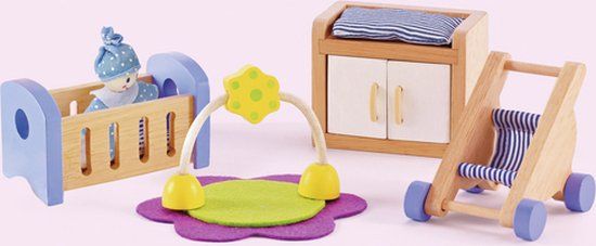 Hape Babykamer Poppenhuis - Hout - 3+ jaar