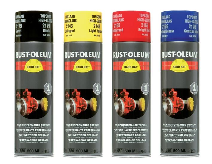 Rust-oleum verfspuitbus staalgrijs - 2184 (ral 7001) - 8715743006159