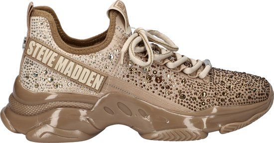 Steve Madden Mistica Sneakers Dames - Goud - Maat 39