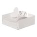 ARTI E MESTIERI servethouder metaal wit met vlinder, 17 x 17 x 12 cm