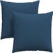 vidaXL - Zitkussens - 2 stuks - Stof - Blauw - 80 x 80 cm
