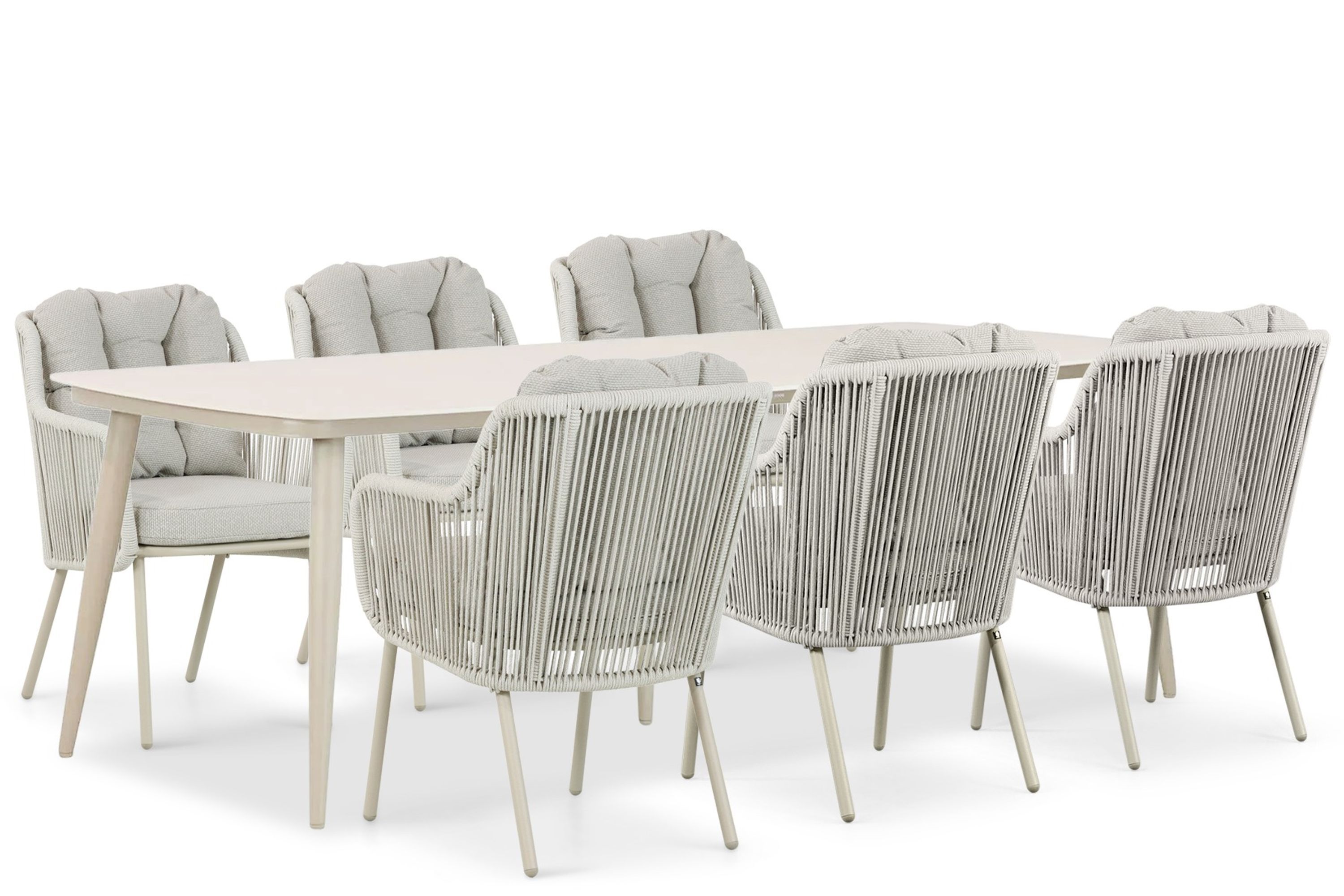 Santika Furniture Santika Nanda/Vienna 240 cm dining tuinset 7-delig
