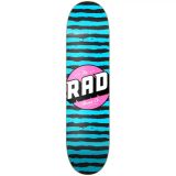 RAD Skateboards Rad stripes logo skateboard deck - 8.375" - blue