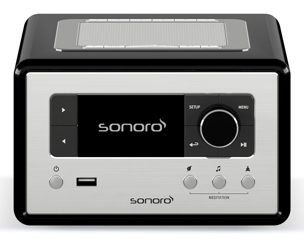 Sonoro Relax - Internetradio - Hoogglans zwart