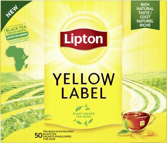 Lipton Yellow Label Tea Bags - 100 x 1.5g - Black Tea