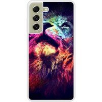 Samsung Bedrukt siliconen hoesje compatibel met Galaxy S21 FE Lion swag