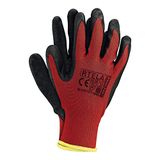 Rijst RTELAC11 beschermende handschoenen, rood-zwart, maat 11, 12 stuks