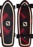 Nijdam Cruiser Longboard Kick Tail 32" - Wicker Weaver - Zwart/Rood
