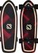 Nijdam Cruiser Longboard Kick Tail 32" - Wicker Weaver - Zwart/Rood