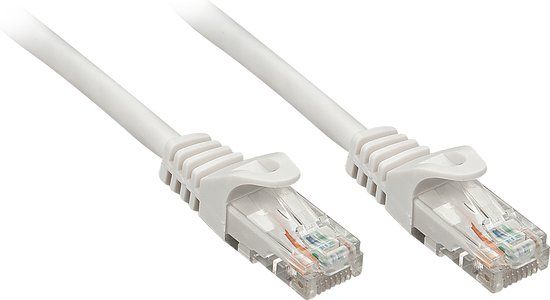 LINDY 48405 RJ45 Netwerkkabel, patchkabel CAT 5e F/UTP 10.00 m Grijs 1 stuk(s)