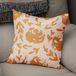 Bonamaison Decoratieve kussenhoes oranje en gebroken wit, werpkussenhoezen, decoratieve kussenslopen voor woonkamer, bank, slaapkamer, maat: 43x43 cm - ontworpen en vervaardigd in Turkije
