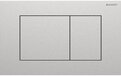 Geberit Sigma40 Bedieningsplaat - 2-toets Spoeling - Vierkante Knoppen - RVS Geborsteld