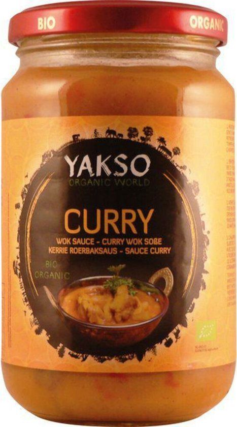 Yakso Roerbaksaus Kerrie Eko 350 gr