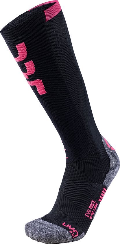 UYN Evo Race Skisokken Dames, black/pink paradise EU 41/42 2019 Wintersport sokken