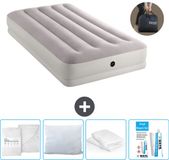 Intex Luchtbed - 1-Persoons - 99 x 191 x 30 cm - Grijs