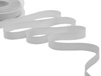 Furlanis - Decoratieve Öko-Tex-tape van 10% gerecycled polyester - parelgrijs, 15 mm x 25 m