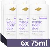 Dove Whole Body Deodorant Stick - Lavender & Camomile - 6 x 75 ml