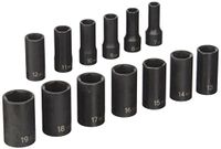 Grey Pneumatic 1213MSD 3/8" Drive 13-delige semi-diepe metrische doppenset