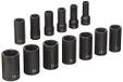 Grey Pneumatic 1213MSD 3/8" Drive 13-delige semi-diepe metrische doppenset