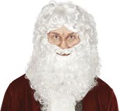 Fiestas Guirca Pruik met baard Kerstman luxe