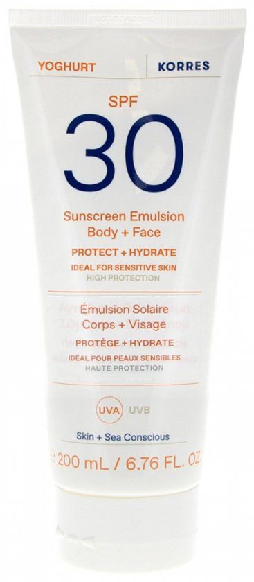 Korres Yoghurt Body & Face Emulsion SPF30 200 ml