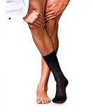 FALKE No. 4 Pure Silk sokken heren zwart - maat 47-48
