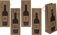 Bar Essentials Out of the blue KG Wijnflestas papier 12,5x9x35cm