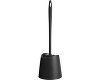 TATAY Toiletborstel standaard, polypropyleen, zwarte borstel, BPA-vrij, Made in Spain. Zwart. Afmetingen 12 x 12 x 38 cm