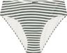 Protest Mixcelebi – Bikini broekje Dames – High waist – Gestreept – Veggie Green