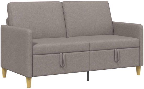 vidaXL Sofa met Opbergruimte Taupe 152 x 78 x 87 cm Polyester