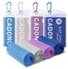 Merkloos Koeltowel Set van 4 - Microfiber - Multifunctioneel
