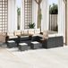 Maison Exclusive - Ensemble de jardin 14 pièces, ensemble de salon en polyrotin noir