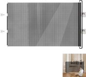 Ledario B.V. Barrière de sécurité pour enfants – Barrière rétractable pour chat – 40x125cm – Noir