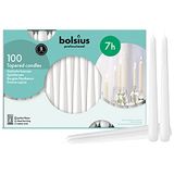 Bolsius 103400335502 Tapered kaars, 10", wit (Pack van 100)