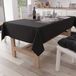 Petti Artigiani Italiani - Elegant rechthoekig tafelkleed van katoen, effen, zwart, voor 12 plaatsen (140 x 240 cm), 100% Made in Italy