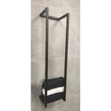 Wiesbaden Loft - Handdoekrek - 95x25x20cm - Mat Zwart