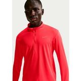 Nike Pacer Half-Zip Hardloopshirt Heren - lichtrood, zilver, Maat XXL