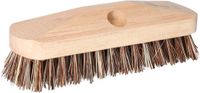 Merkloos Betra Schrobbezem - luiwagen borstels - hout - 23 cm - zonder steel