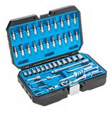 Högert Technik HT1R416 - Dopsleutelset - 46-delig - Chrom-Vanadiumstaal