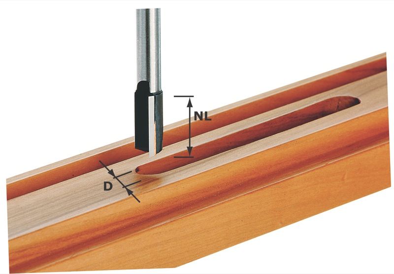 Festool Groeffrees HW schacht 8 mm HW S8 D10/25