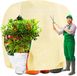 Famanu - Housse d'hivernage pour plantes - Protège les plantes du gel - Imperméable et respirant - Vert 1 pièce