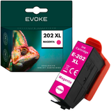 EVOKE Epson Evoke 202XL Magenta 13ml 800 Pages Compatible Ink Cartridge for Expression Premium XP-6000 XP-6005 XP-6100 XP-6105