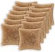 vidaXL - Housse de coussin - 12 pièces - HEERLEN - Taupe - 45 x 45 cm - PV Fleece