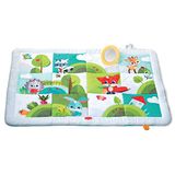 Tiny Love Super Mat, Baby Speelkleed, XL Speelmat (150x100 cm), 0+ Maanden, 9 Activiteiten, Zachte Baby Speelmat, Buikliggingspiegel, Kiekeboe-activiteit, Bijtspeeltje met Grip, Meadow Days